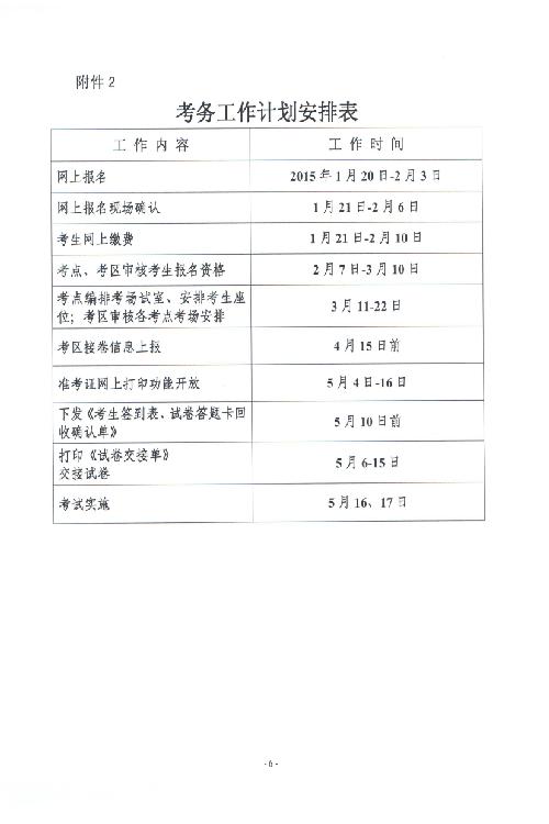 2015年度衛(wèi)生人才評價考試考務(wù)工作安排的通知