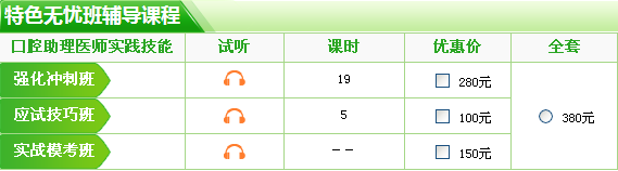 2017年四川省口腔助理醫(yī)師技能考試輔導培訓班