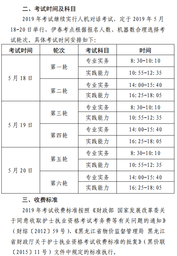 黑龍江伊春2019年護(hù)士資格考試