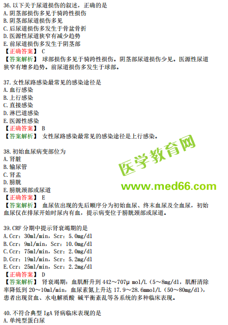 2019年臨床執(zhí)業(yè)醫(yī)師?？紲y(cè)評(píng)試卷第一單元