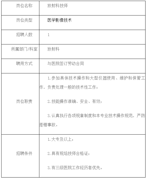 2020年四川省華西武侯健康體檢中心招聘醫(yī)療工作人員啦