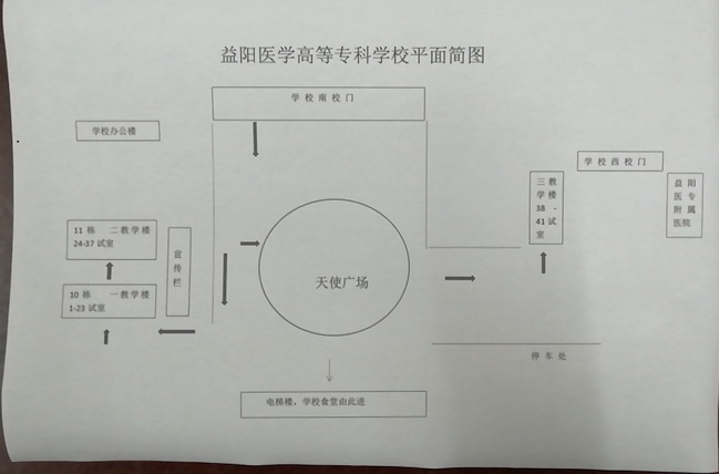 益陽醫(yī)學(xué)高等專科學(xué)校平面簡圖