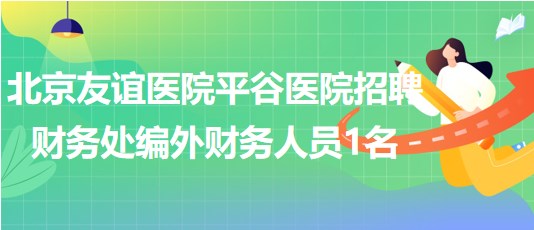 北京友誼醫(yī)院平谷醫(yī)院2023年招聘財務(wù)處編外財務(wù)人員1名